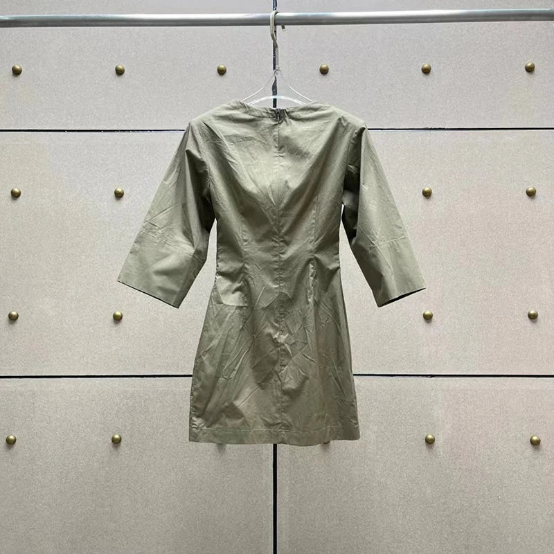 Brownstone Mid Sleeve Mini Dress