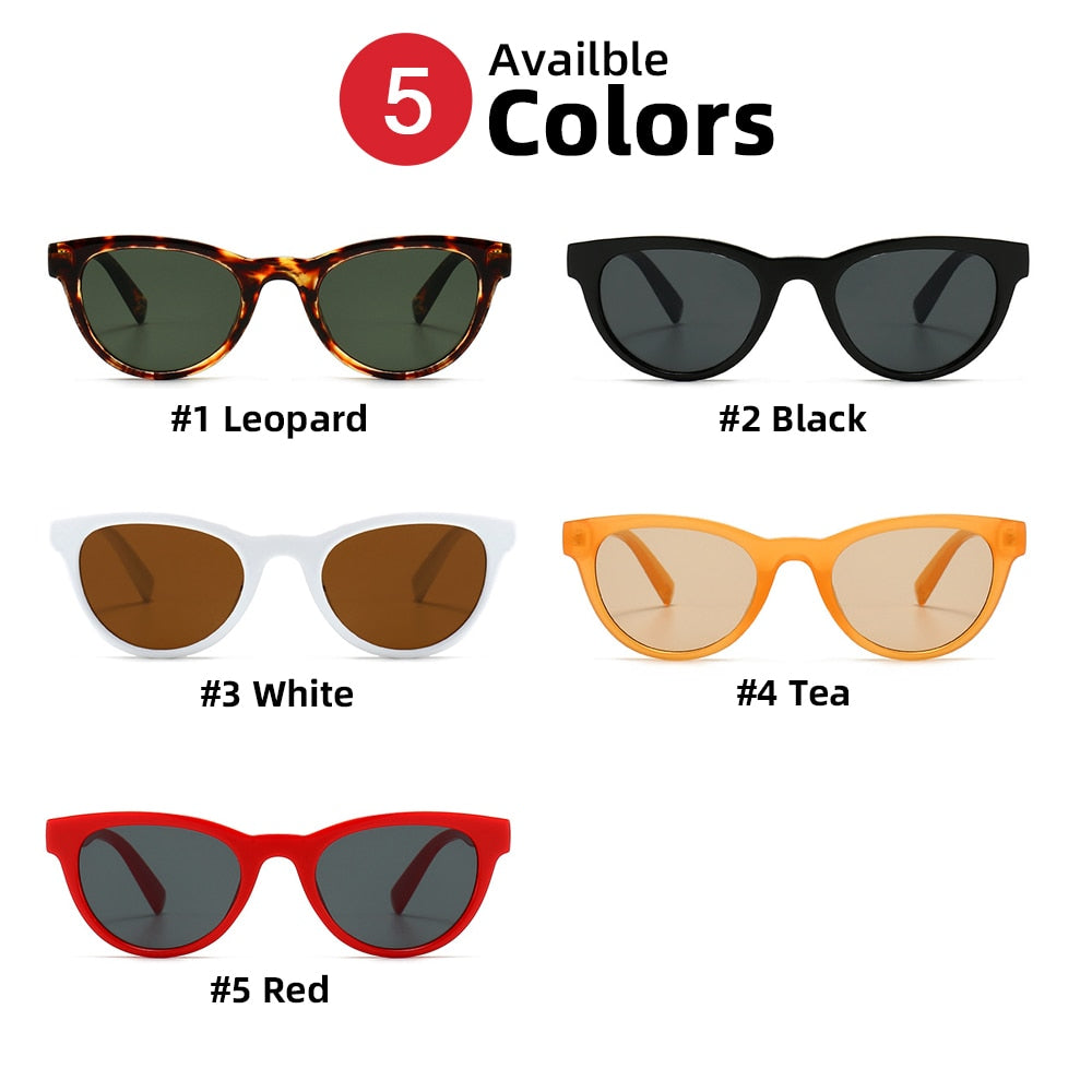 Solar Pepe Cat Eye Sunglasses Leopard Frame Retro