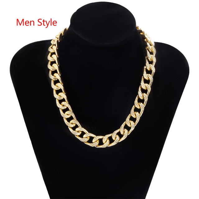 Lacteo Golden Metal Choker Necklace