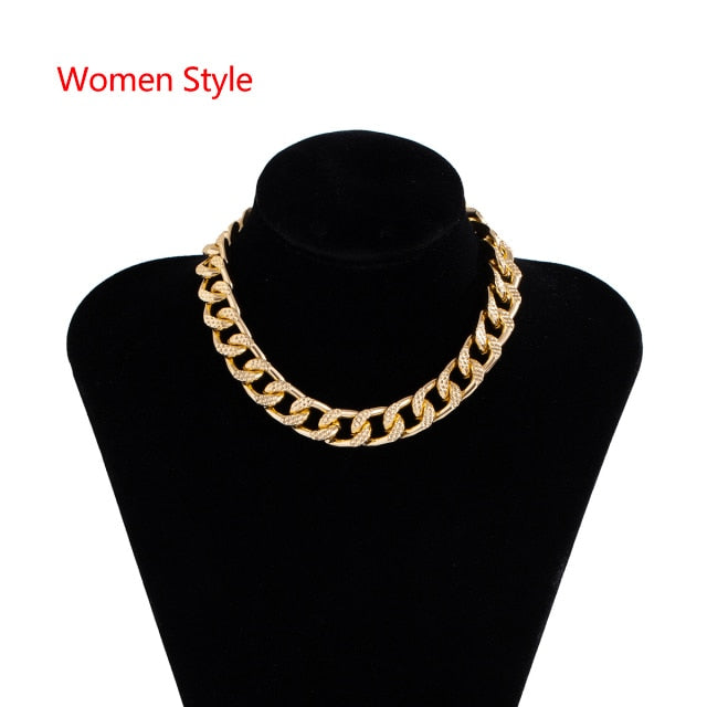 Lacteo Golden Metal Choker Necklace