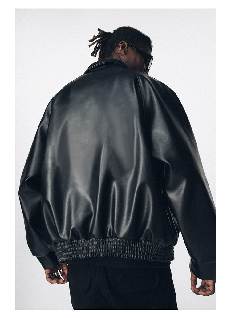 'Nightcrawler' Pu Leather Jacket