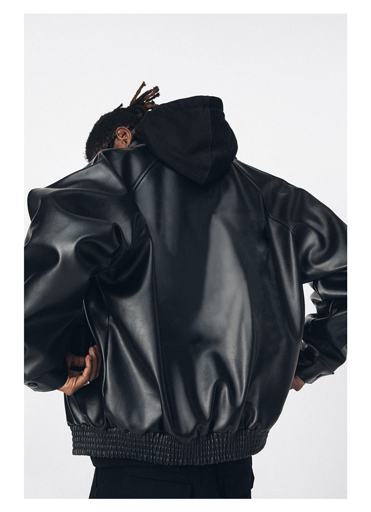 'Nightcrawler' Pu Leather Jacket