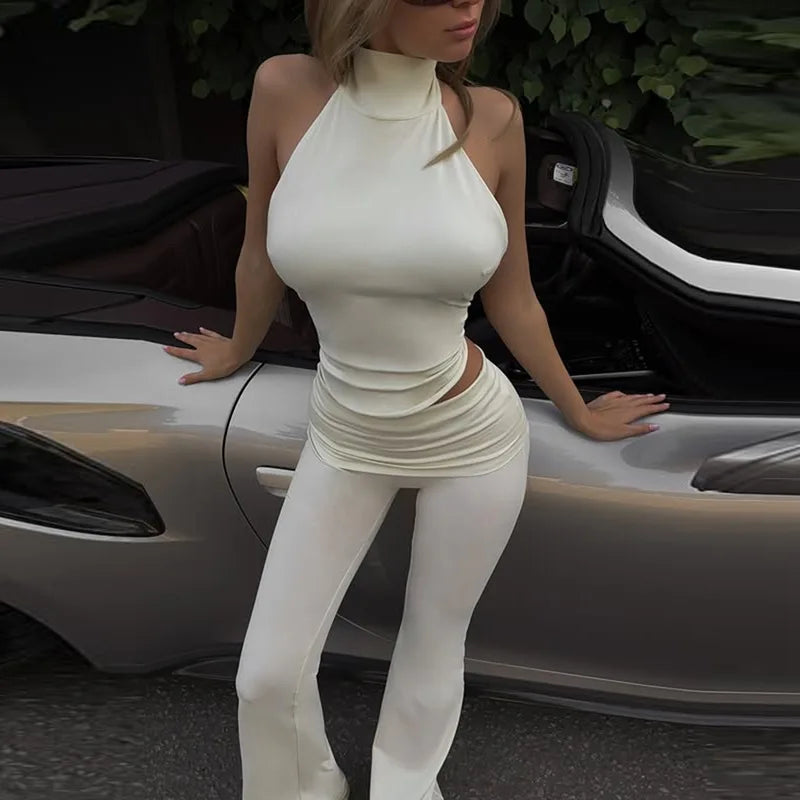 Top and Flare Pant 2 Piece Set