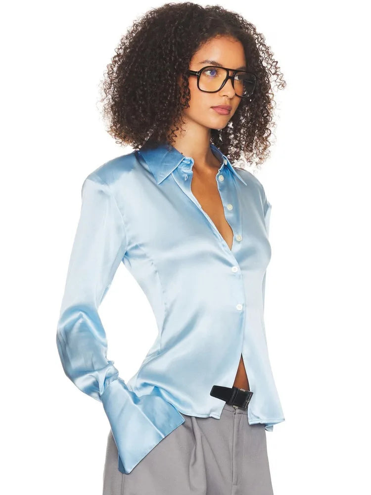 Stacie satin Shirt