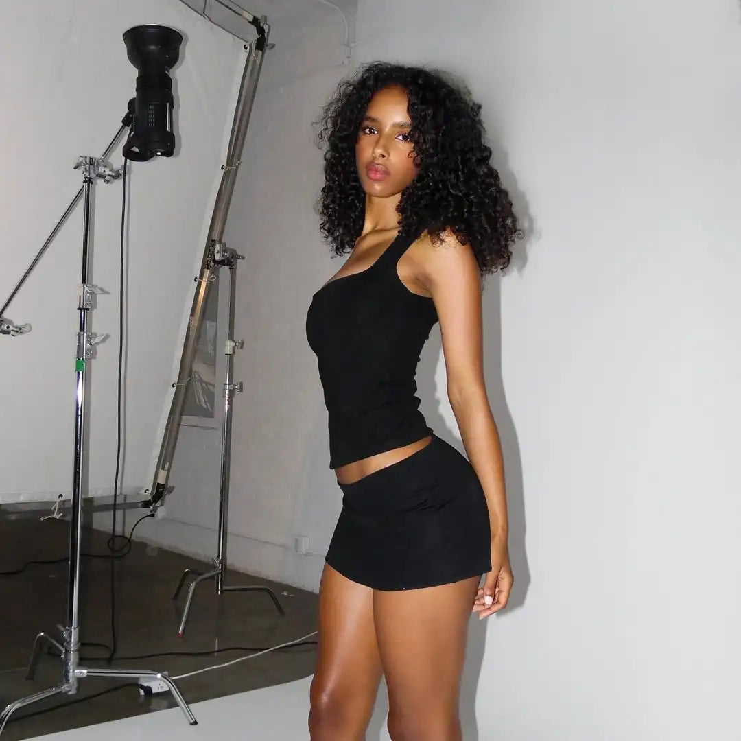 Guiz Low-Waist Hip-Hugging Skirt