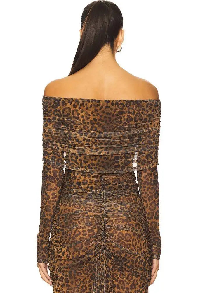 Animal Print Two Piece Set