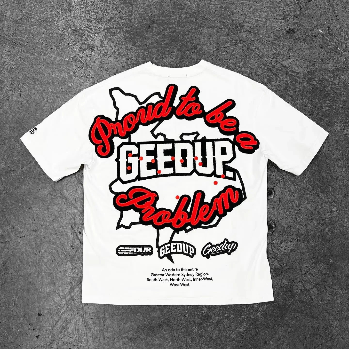 American GEEDUP street cotton T-shirt