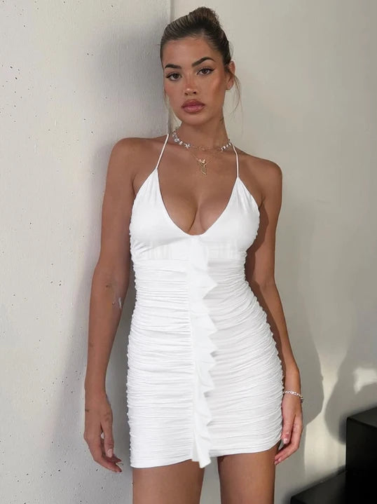 Ivony Ruched Cami Mini Dress