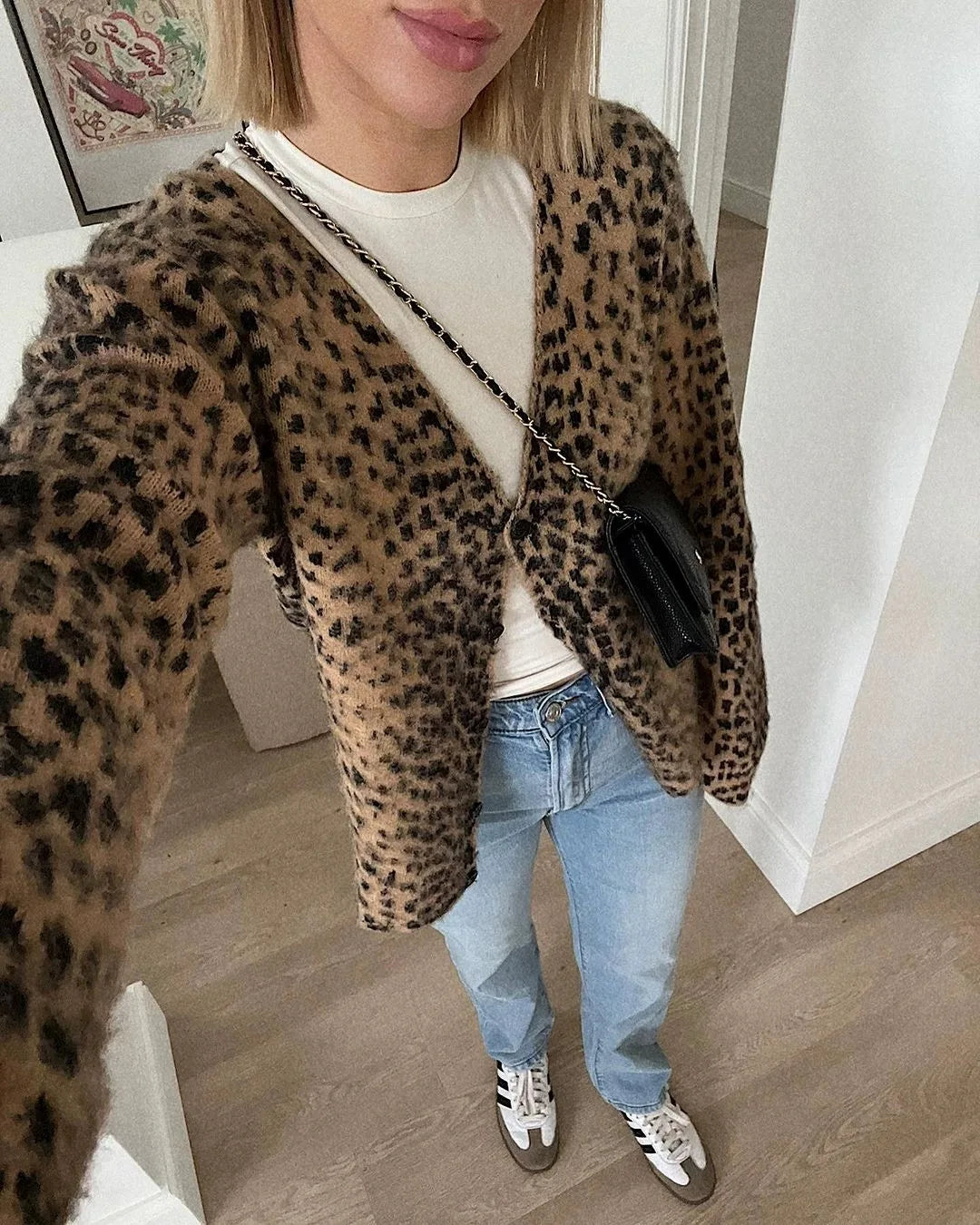 jaded london leopard cardigan