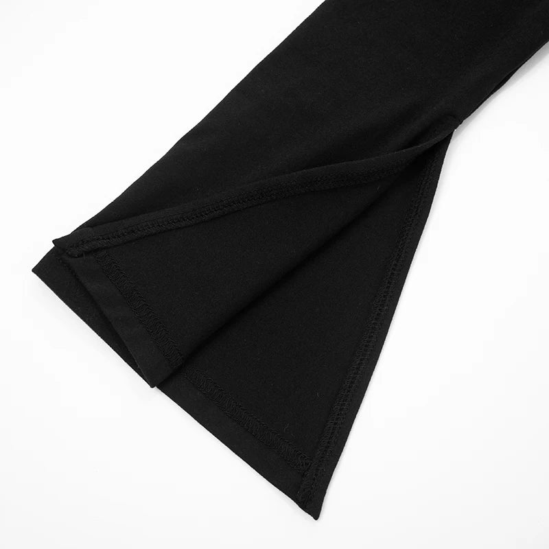 Flared Long-Sleeved Top