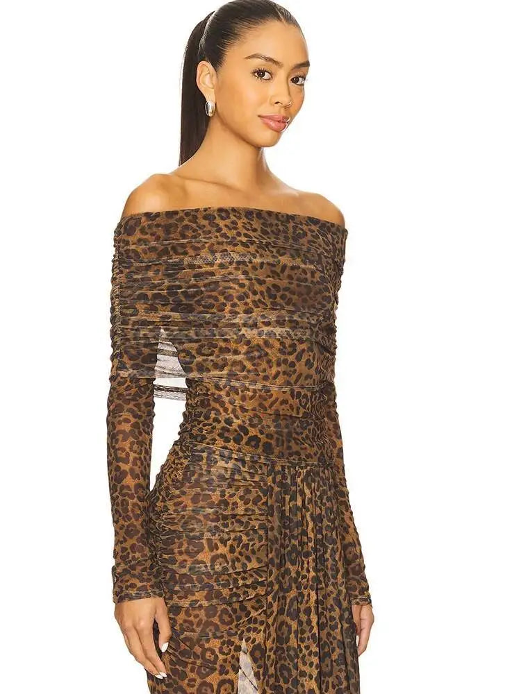 Animal Print Two Piece Set