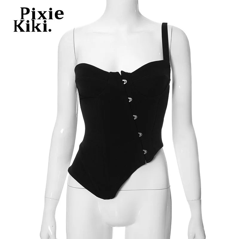 Sexy Black Busiter Corset Top