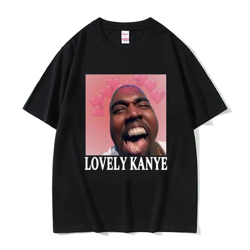Kanye West Meme Variations T-Shirts Men Vintage Hip Hop