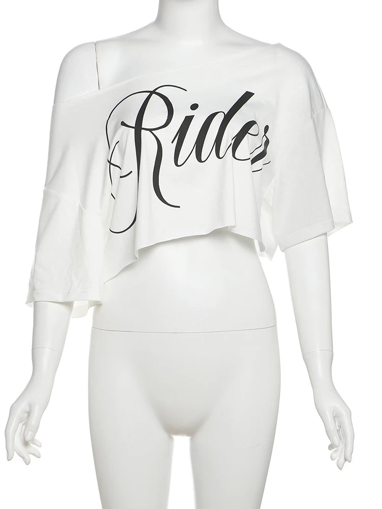 Rider Loose Print Mini t-Shirt