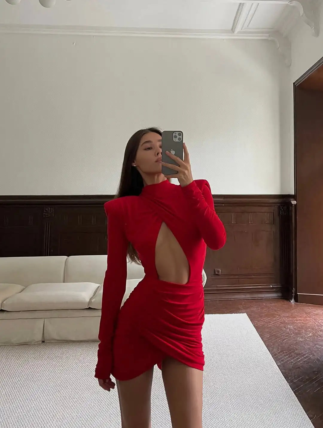 VENOM Pleated Mini Dress