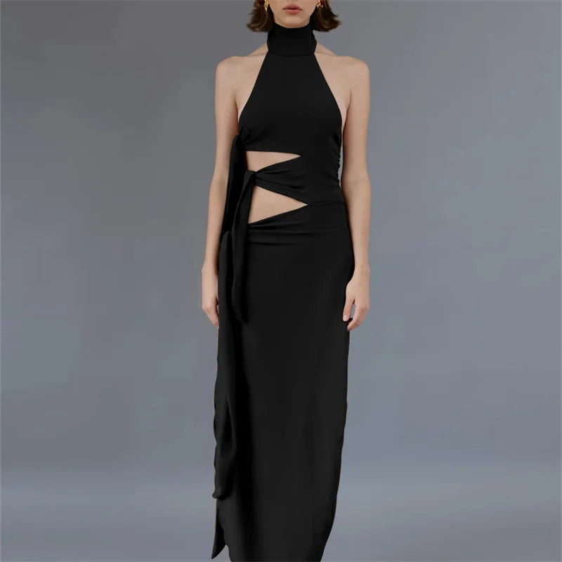 Paris Sleeveless Split Maxi Dress