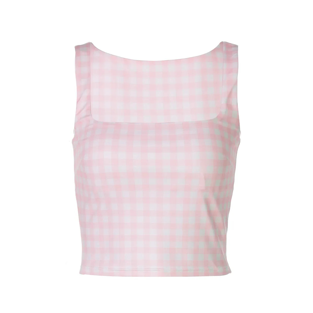 Felicity Plaid Pink Tank Top
