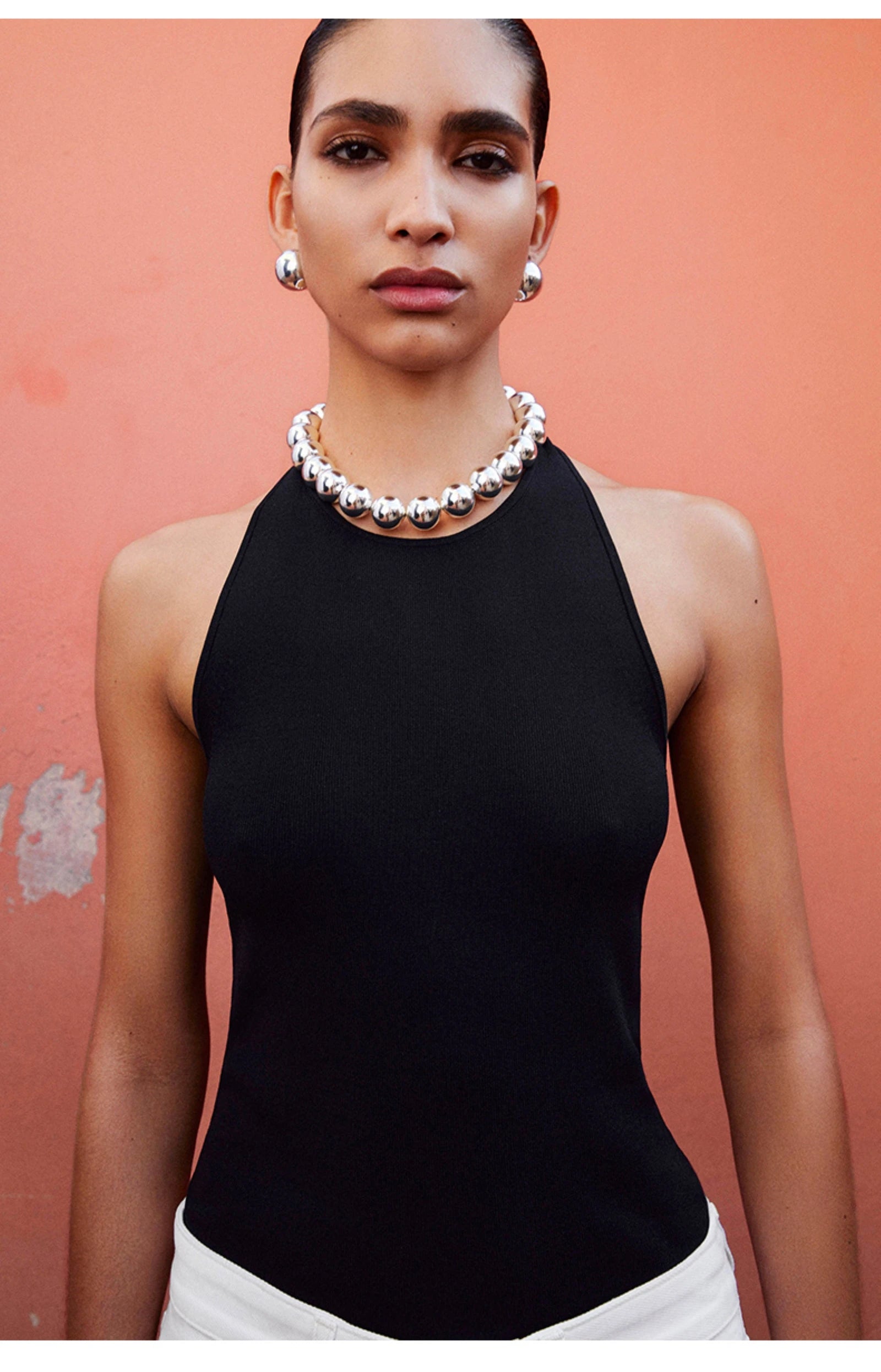 Ethereal cos summer Fitted knitted vest