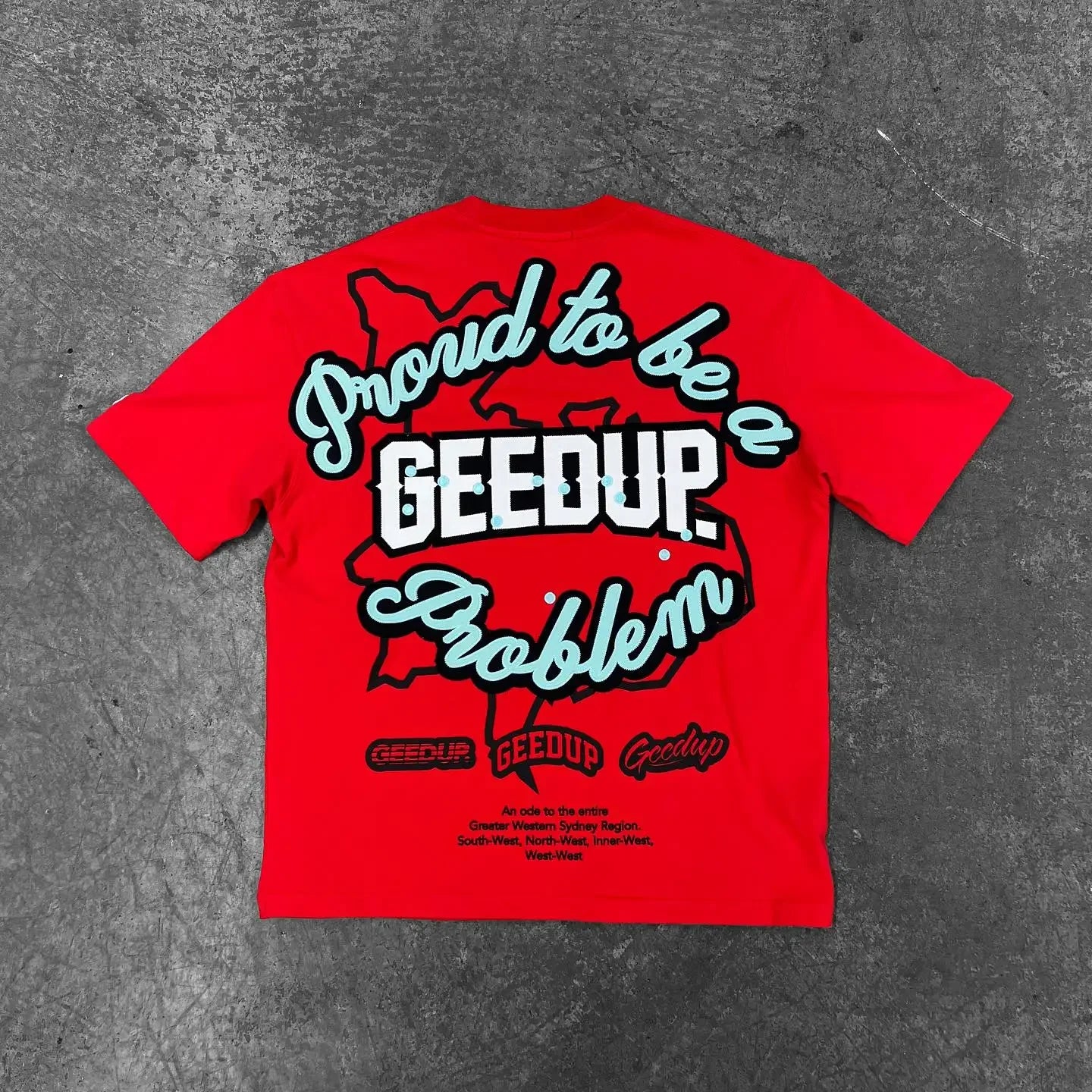 American GEEDUP street cotton T-shirt