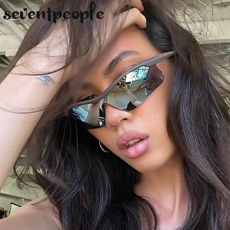 Semi-Rimless Sunglasses