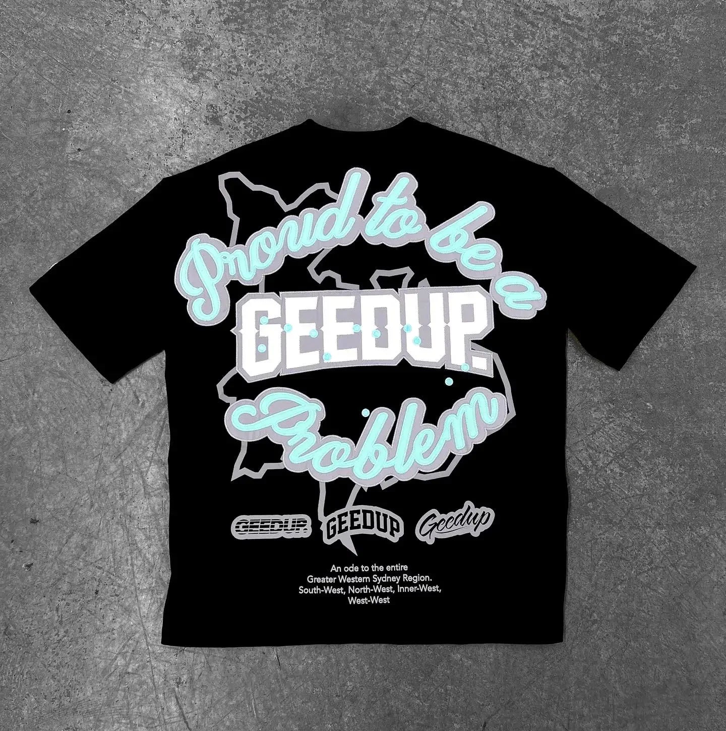 American GEEDUP street cotton T-shirt