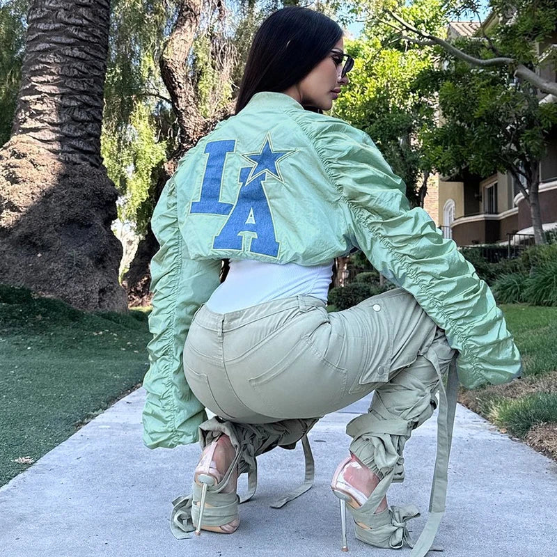 LA Zipper Crop Jacket