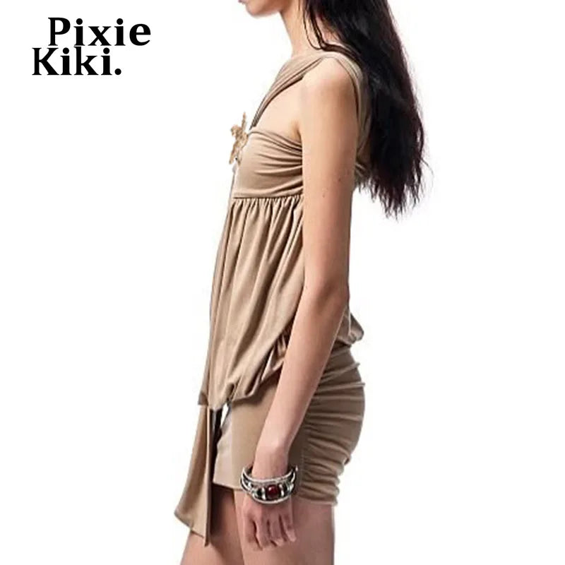 Mallorca One Shoulder Mini Dress