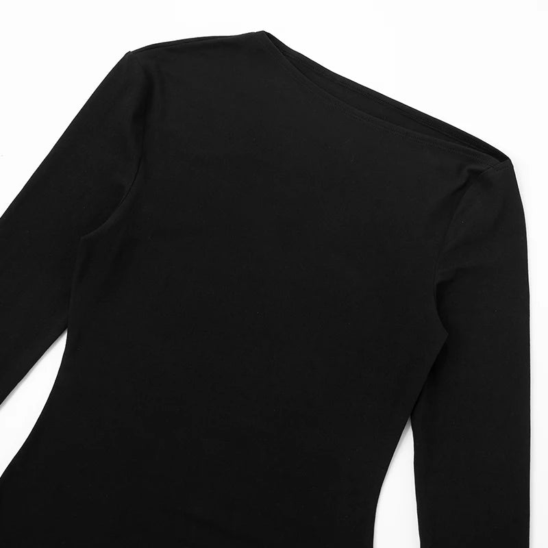Flared Long-Sleeved Top