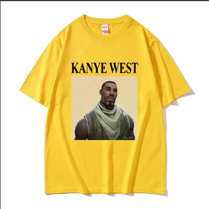 Kanye West Meme Variations T-Shirts Men Vintage Hip Hop