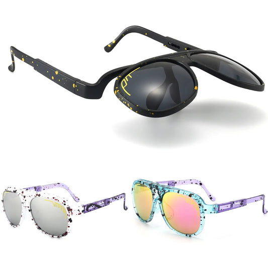 PIT VIPER NEW Flip up down Retro Sunglasses