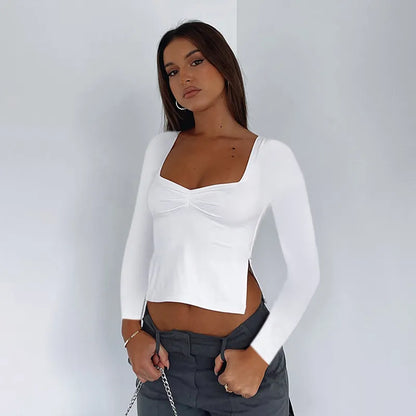 Long Flare Sleeve T-shirts Spring
