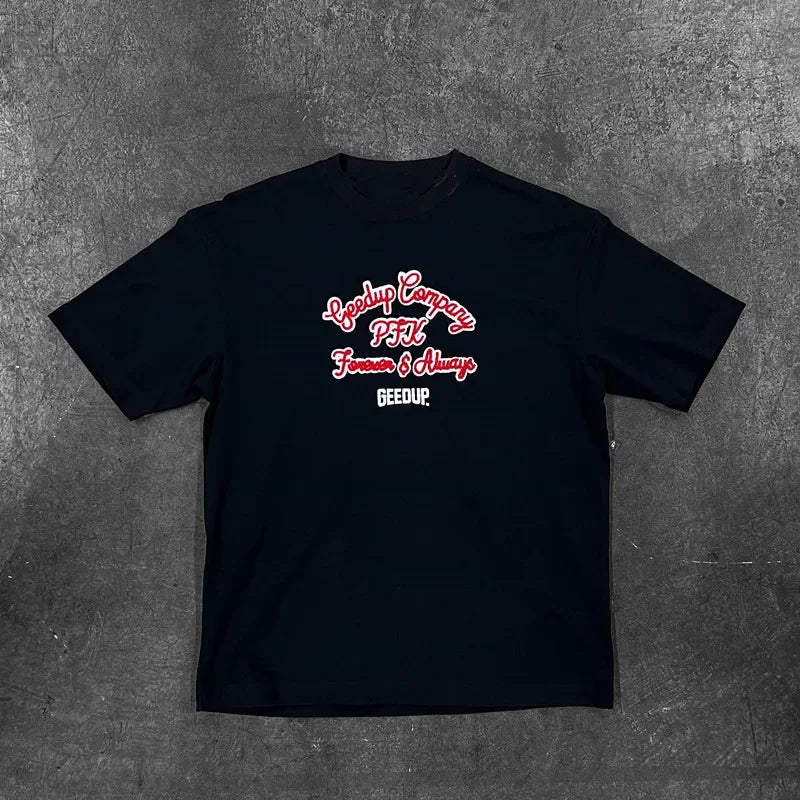 American GEEDUP street cotton T-shirt