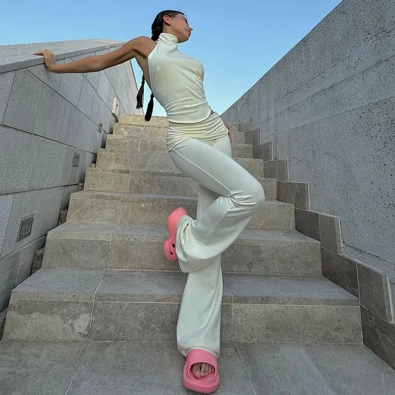 Top and Flare Pant 2 Piece Set