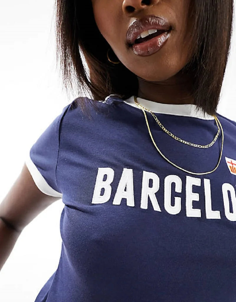 Barcelona Y2k Short Top
