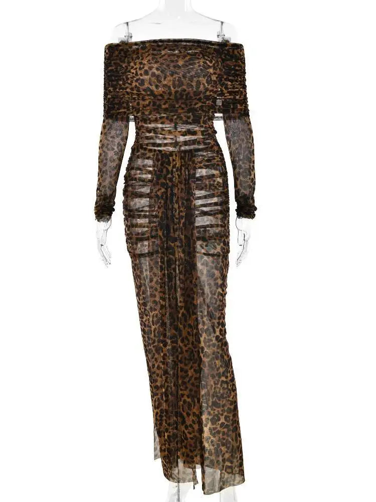 Animal Print Two Piece Set