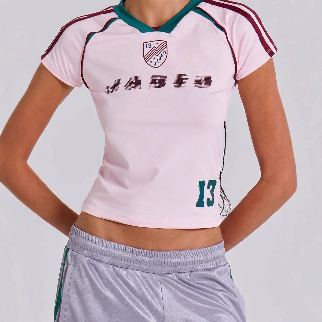 America Sports Style Slim Retro Top & Shorts