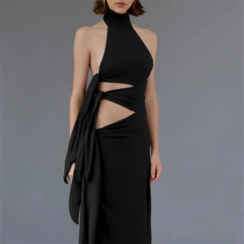 Paris Sleeveless Split Maxi Dress