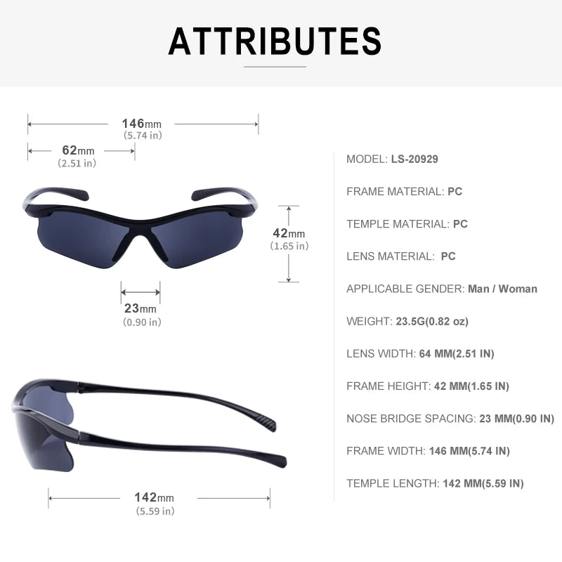 Semi-Rimless Sunglasses