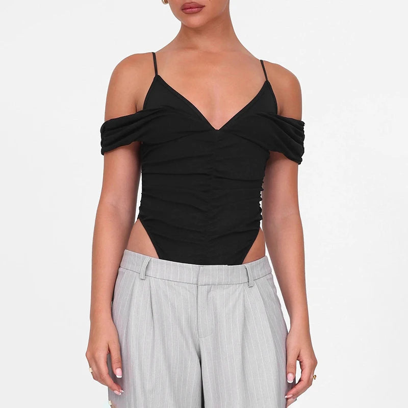 Triangle Bodysuit Y2K