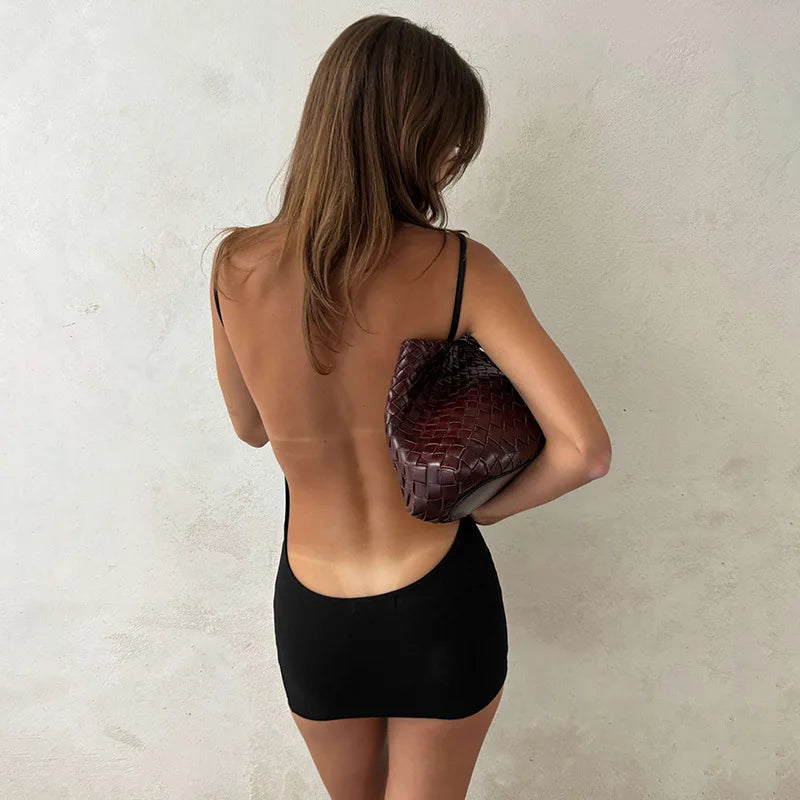 Keira Coquette Spaghetti Strap Mini Dress