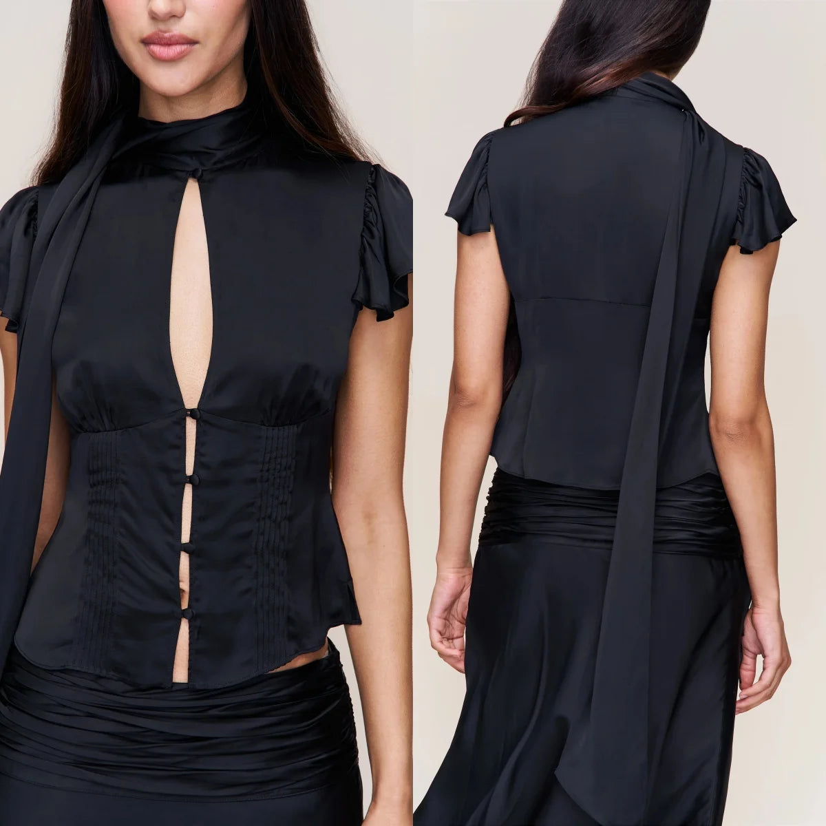 Guiz Polka Dot Skirt Top Set