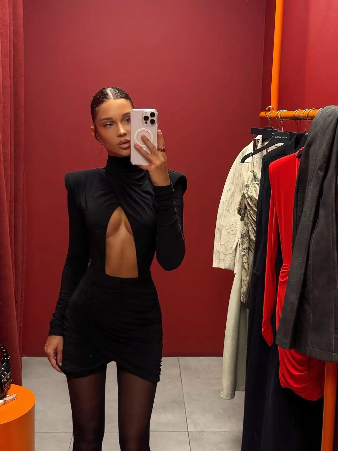 VENOM Pleated Mini Dress