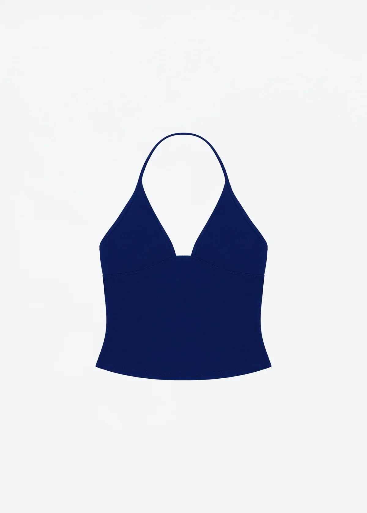 Tank triangle cup halter neck v-neck vest