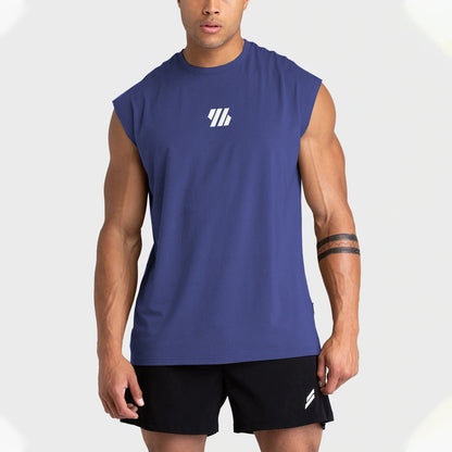 Men Tank Top Sleeveless Shirts Mesh Breathable Gym