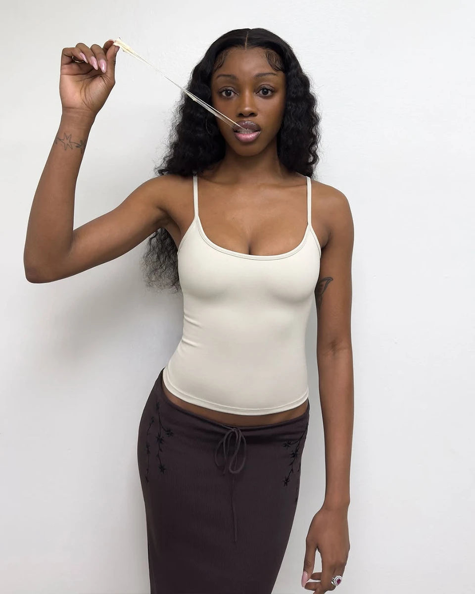 Tank babydoll slim-fit top