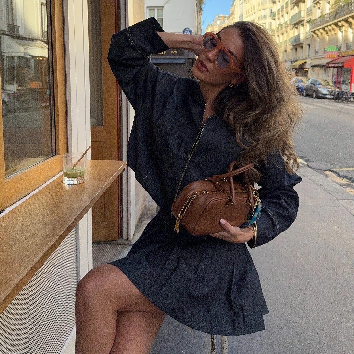 Skirt & Denim Jacket 2 Pieces Set