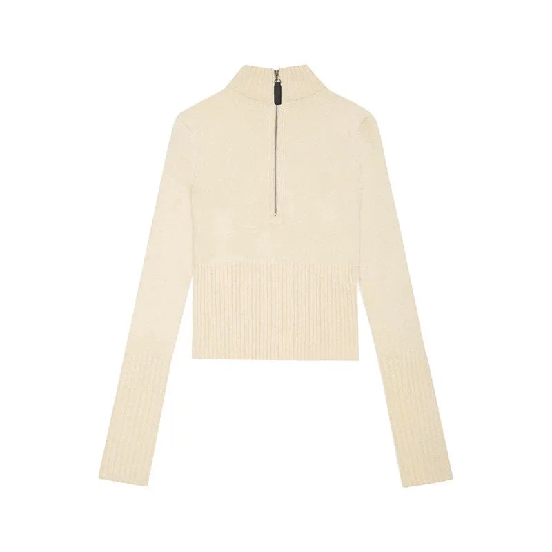 Frankies beige knit sweater top & Shorts