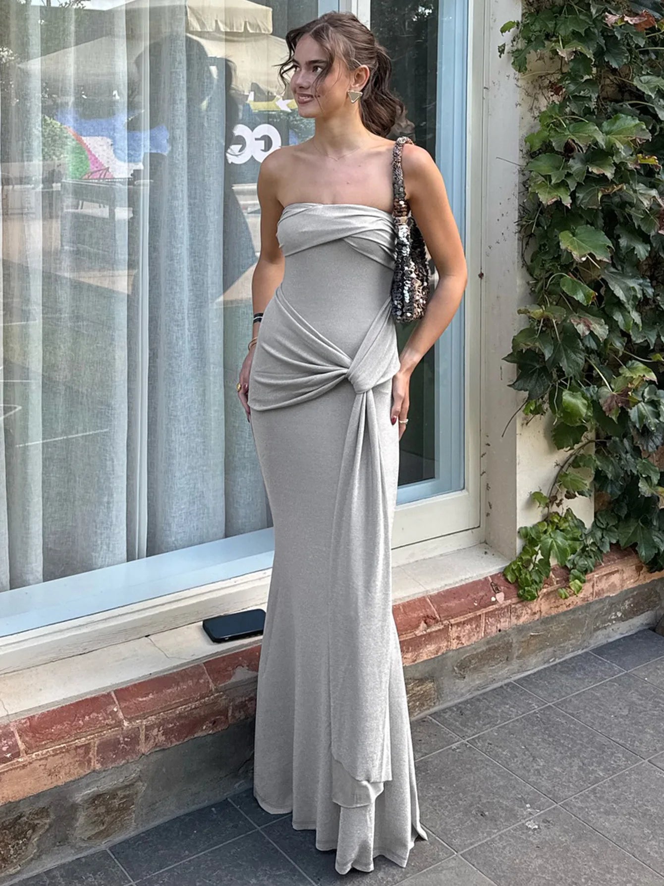Bayside Ruched Maxi Dress
