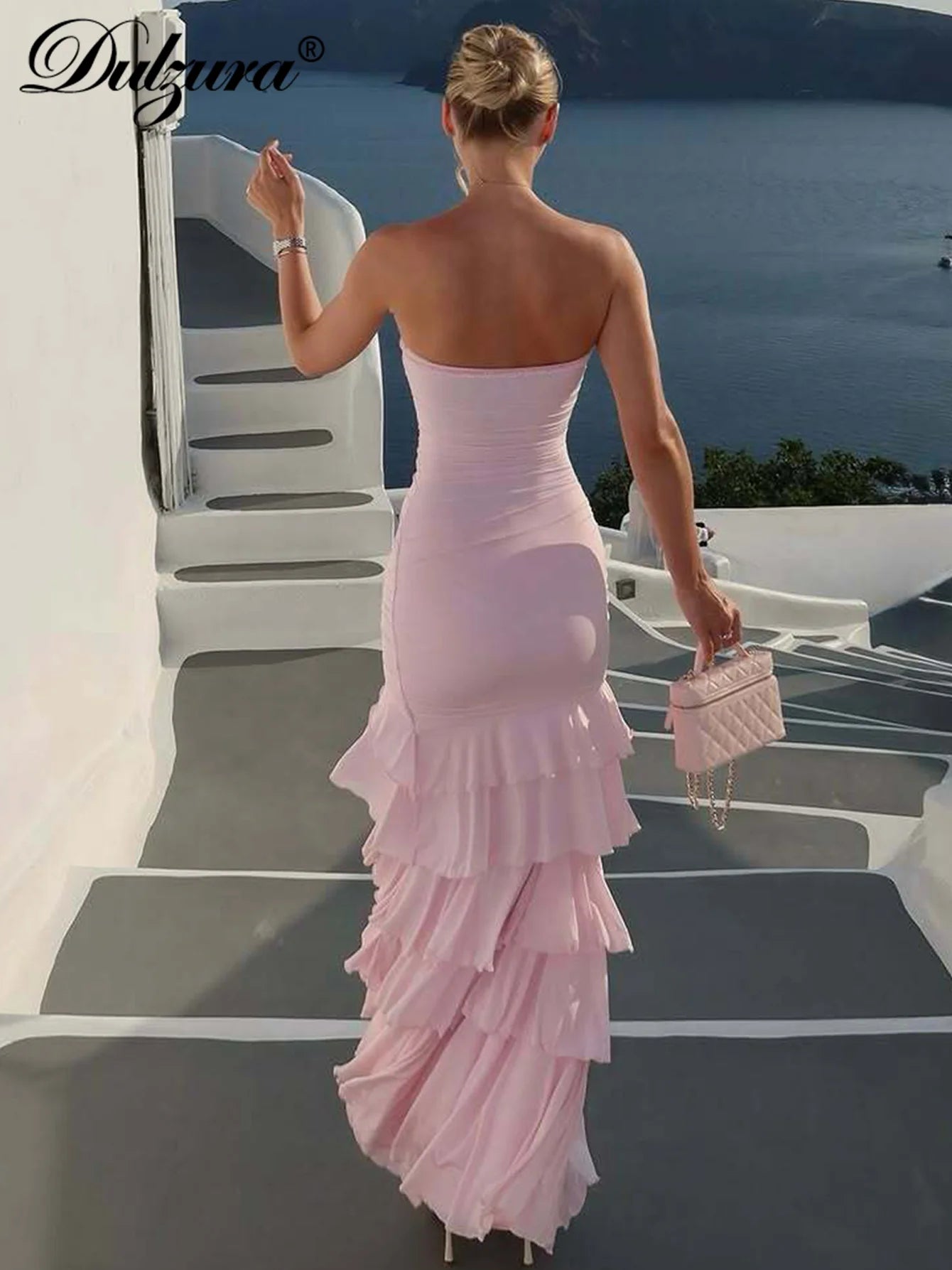 Briony Ruffles Layered Long Dress