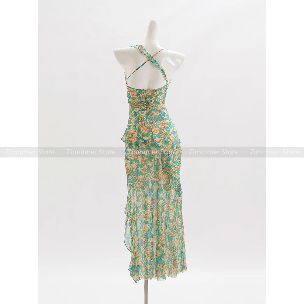 Acacia halter dress